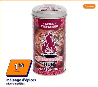 Action Mélange d'épices offre