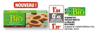 18 Barquettes chocolat-noisette