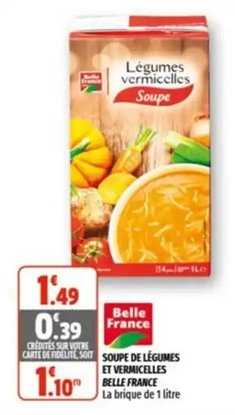 Soupe de légumes et vermicelles