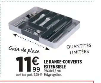 Centrakor Le range-couverts extensible offre