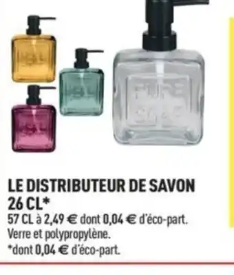 Centrakor Le distributeur de savon offre