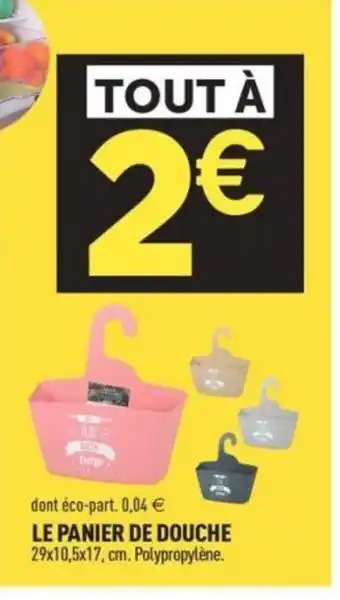 Centrakor Le panier de douche offre