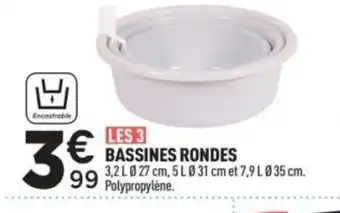 Centrakor Bassines rondes offre