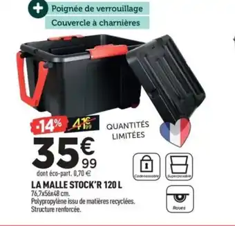 Centrakor La malle stock'r offre