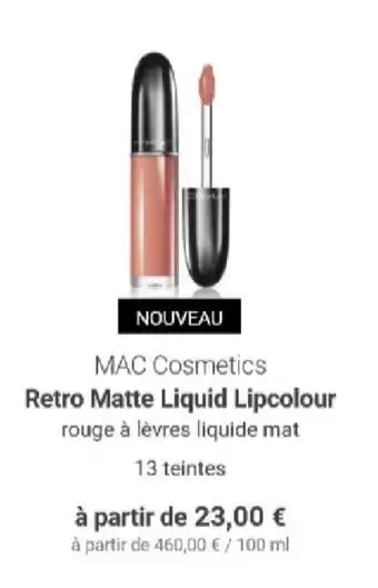 Retro matte liquide lipcolour