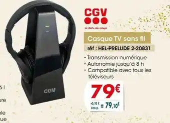 Pro&Cie Casque Tv sans fil offre
