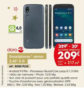 Pro&Cie Smartphone sénior offre