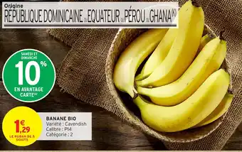 Intermarché Express Banane bio offre