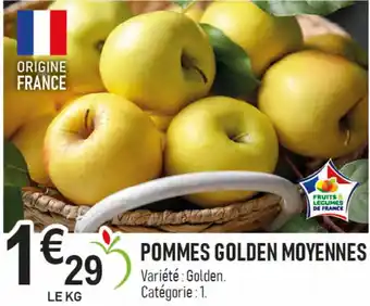 marché frais Géant Pommes golden moyennes offre