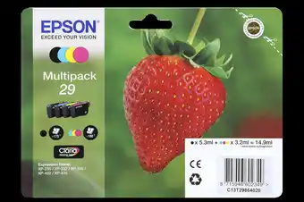 Bureau Vallée PACK DE 4 CARTOUCHES D’ENCRE T29 offre