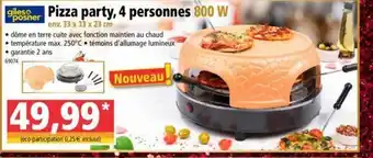 Norma Pizza party, 4 personnes offre