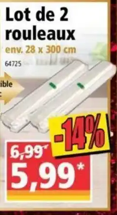 Norma Lot de 2 rouleaux offre