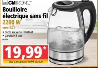 Norma Bouilloire électrique sans fil offre