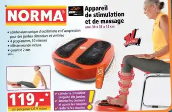 Norma Appareil de stimulation et de massage offre
