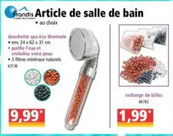 Norma Article de salee de bain offre