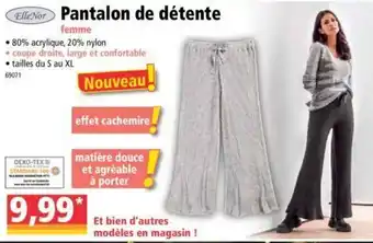 Norma Pantalon de détente offre
