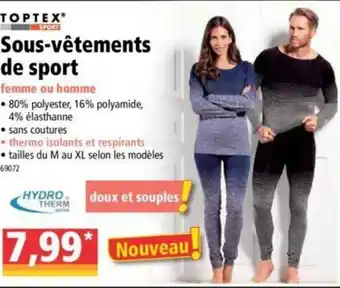 Norma Sous-vêtements de sport offre