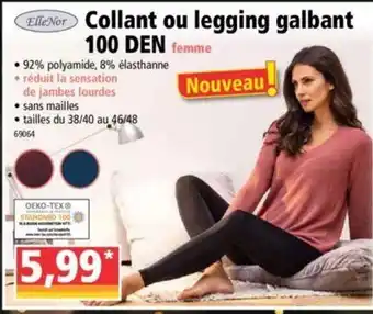 Norma Collant ou legging galbant 100 DEN offre