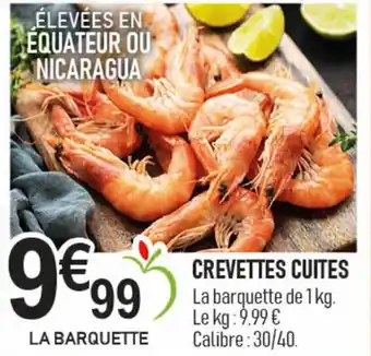 marché frais Géant Crevettes cuites offre