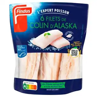 Carrefour FINDUS Filets de colin d'Alaska MSC surgelés offre