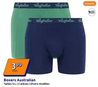 Action Boxers australian offre