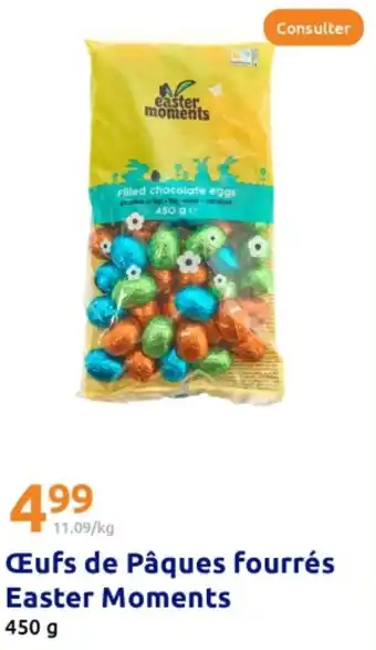 Action Œufs de pâques fourrés easter moments offre