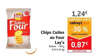 Colruyt Chips Cuites Au Four Lay's offre