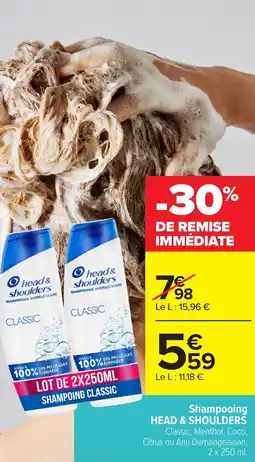 Carrefour Shampooing head & shoulders offre