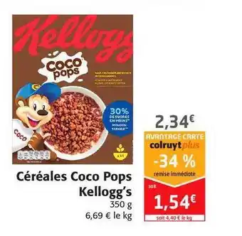 Colruyt Céréales Coco Pops Kellogg's offre