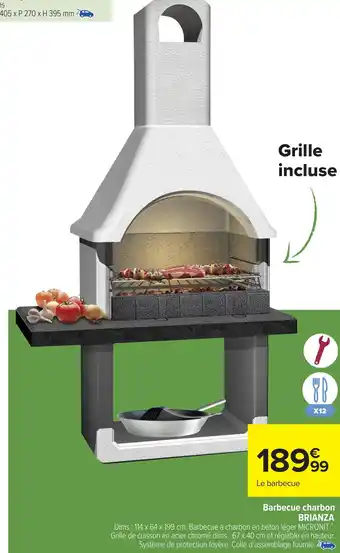 Carrefour Barbecue charbon brianza offre
