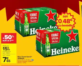 Carrefour Bière format spécial heineken offre