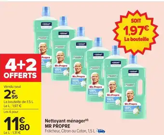Carrefour Nettoyant ménager mr propre offre
