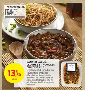 Intermarché Hyper Canard laqué, légumes et nouilles chinoises offre