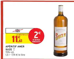 Intermarché Hyper SUZE Apéritif amer offre