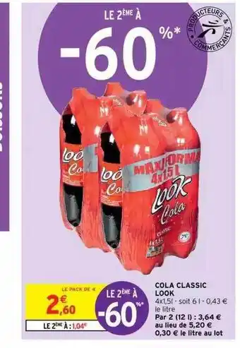 Intermarché Cola Classic Look offre
