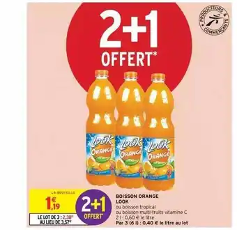 Intermarché Boisson Orange Look offre
