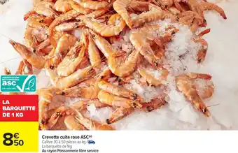 Carrefour Crevette cuite rose asc offre