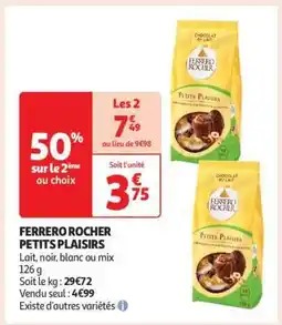 Auchan FERRERO ROCHER Petits Plaisirs offre