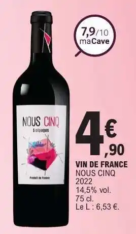 E.Leclerc NOUS CINQ offre