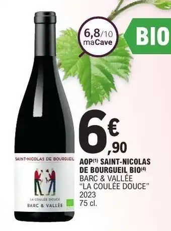 E.Leclerc AOP Saint-Nicolas de Bourgueil BIO offre
