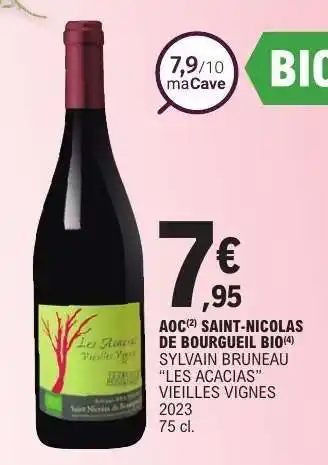 E.Leclerc AOC SAINT-NICOLAS DE BOURGUEIL BIO offre