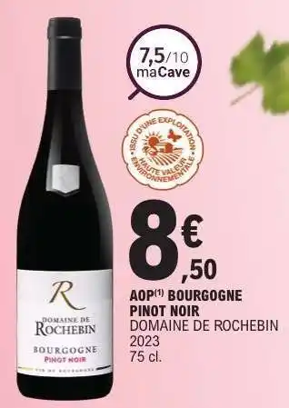 E.Leclerc AOP BOURGOGNE PINOT NOIR offre