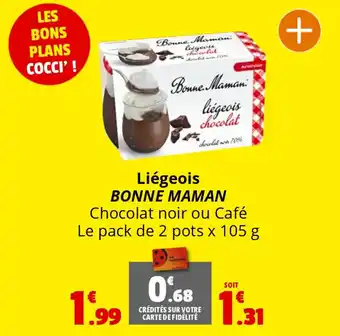 Coccinelle Supermarché Liégeois bonne maman offre