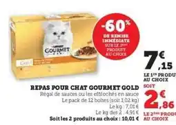 Hyper U REPAS POUR CHAT GOURMET GOLD offre