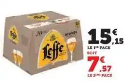 Hyper U Leffe blonde offre