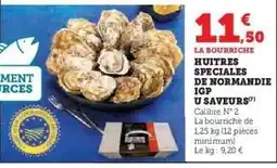 Huitres Speciales de Normandie IGP U Saveurs
