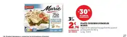 Hyper U Plats Cuisinés Surgelés Marie offre