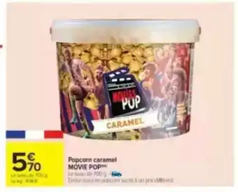 Carrefour Popcorn caramel offre