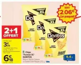 Carrefour Chips Format XL DORITOS offre
