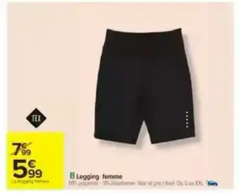 Carrefour Legging femme offre